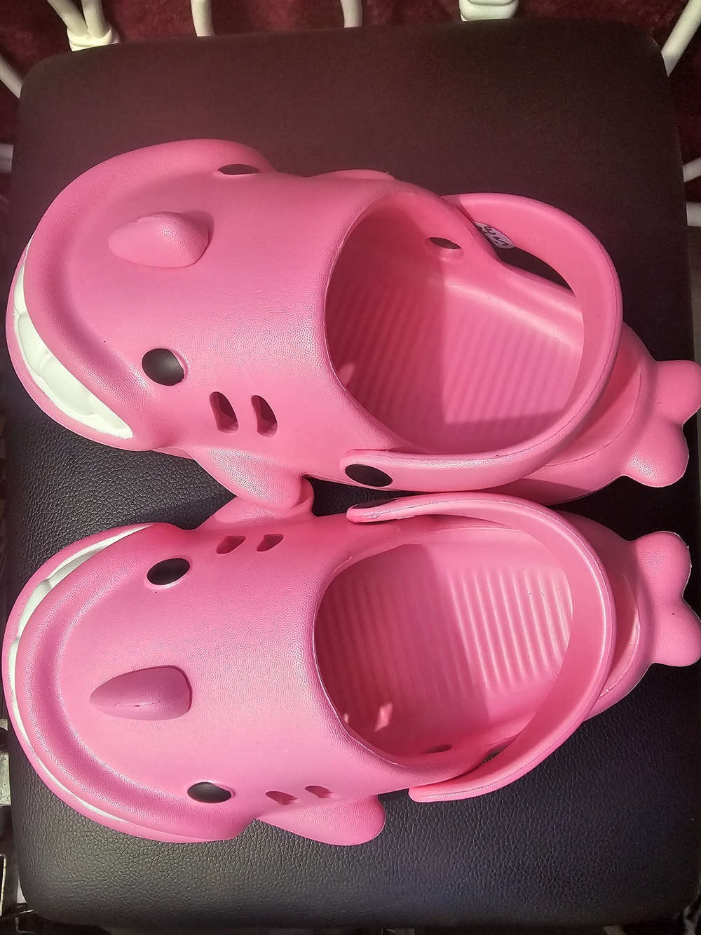 Kids Pink Shark Clogs - Comfortable Fun Footwear